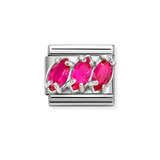 Sterling Silver Red Trilogy - Composable Charm