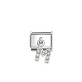 Sterling Silver Letter M - Composable Charm