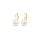 Pearl & Gold French Clip Earrings