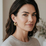 Gold Wave Earrings
