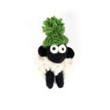 Blackface Mountain Sheep Magnet - Green Bobble Hat
