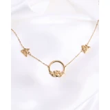 Claddagh Celtic Knot Pendant Necklace – Gold Finish