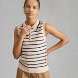 Candice Stripe Collar Vest