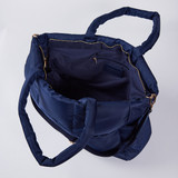 Midnight Quilted Tote Bag