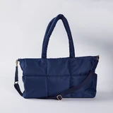 Midnight Quilted Tote Bag