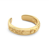 Gold Plated Claddagh Band Ring