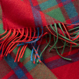 Merino Luxury Wool Scarf - Red Check