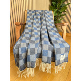 Blue Iris Wool Throw
