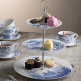 Archive Blue Three Tier Cake Stand