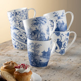 Archive Blue Mugs Set of 6