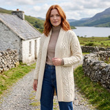 Merino Wool Patchwork Shawl Aran Cardigan
