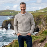 Supersoft Merino Wool Traditional Aran Sweater