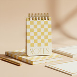 Twin Wire Chunky Notepad - Checks 