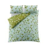 Bubble Flower Aqua Seagrass Reversible Bed Linen Set