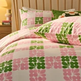 Floret Check Bed Linen Set