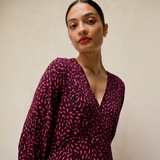 Megan Jersey Dress - Pink Multi