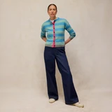 Sansa Stripe Cardi - Blue Multi