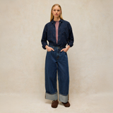 Sophie Organic Cotton Shirt - Dark Navy