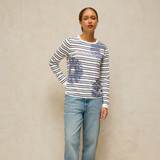 Clara Long Sleeve T-Shirt - White Print