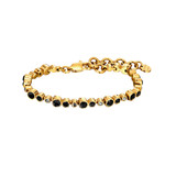 Esina Crystal Tennis Bracelet - Black Mix