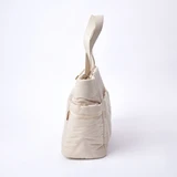 Faline Quilted Tote - Cream