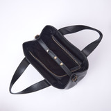 Ayla Satchel Bag - Black