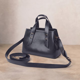 Ayla Satchel Bag - Black