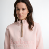 Cynthia Half Zip Sweatshirt - Pink Blush 