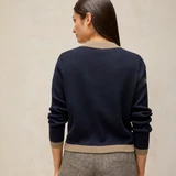 Charlotte Collar Cardi - Navy