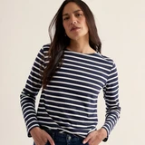 Sailor Organic Cotton Jersey Shirt - Breton Maritime Chalk