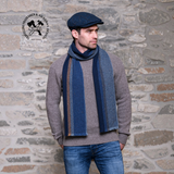 Soft Donegal Scarf - Blue & Green