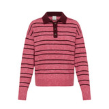 Ihsage Pullover - Fruit Dove With Zinfandel Stripe