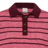Ihsage Pullover - Fruit Dove With Zinfandel Stripe