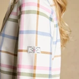 Saunton Long Sleeve Top - Cream Check