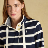 Saunton Long Sleeve Top - Navy/Cream Stripe