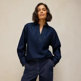 Sage Longline Denim Tunic