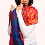Chrystanthemum Lux Print Scarf