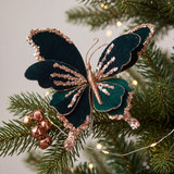 Green Butterfly Clip Decoration