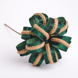 Green Fold Ribbon Flower Stem