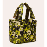 Puffy Reversible Tote - Solid Stem Khaki & Fern 