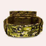 Puffy Reversible Shoulder Bag - Solid Stem Khaki & Fern 
