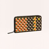 Forget Me Not Wallet - Cubic Check Cocoa 