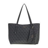 Brenton Top Zip Tote - Coal Logo