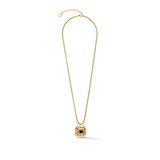 Onyx & Zirconia Necklace – Gold