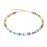 Multicolour Swarovski Crystal, Tiger Eye & Hematite Necklace – Gold