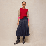 Katie Colourblock Jumper - Red Multi