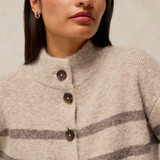 Margo Stripe Cardi - Natural Multi