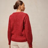 Lucie Crew Neck Jumper - Bright Red