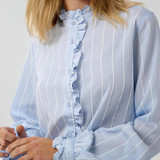 CUarin Blouse – Blue/White Stripe