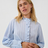 CUarin Blouse – Blue/White Stripe